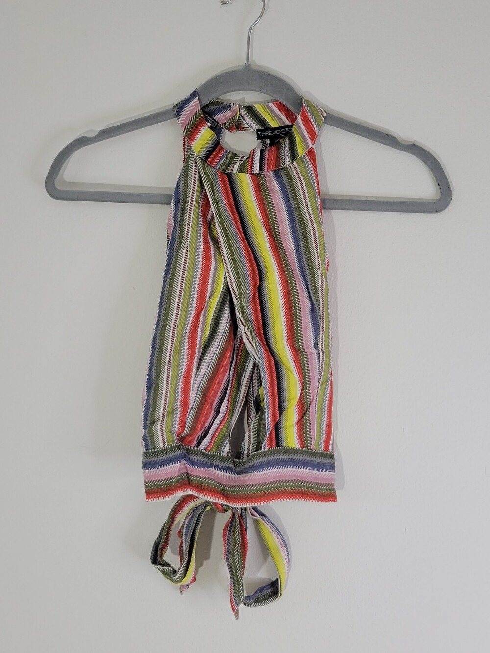 Thred Story Women Size S Striped Multicolor  Halter Top - Unbranded